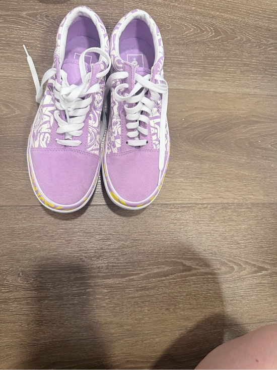 Vans Shoes - Vans Platform Lavender Floral Low-Top Sneakers size 8 women’s